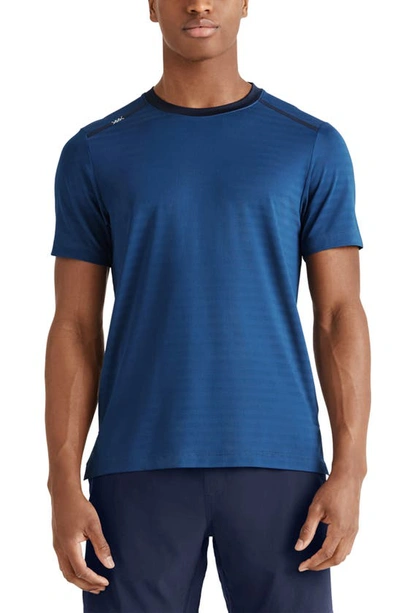 Shop Rhone Run Performance T-shirt In Blue Matrix