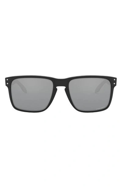 Shop Oakley 59mm Mirrored Square Sunglasses In Black