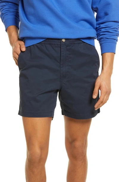 Shop Polo Ralph Lauren Prepster Stretch Cotton Shorts In Nautical Ink
