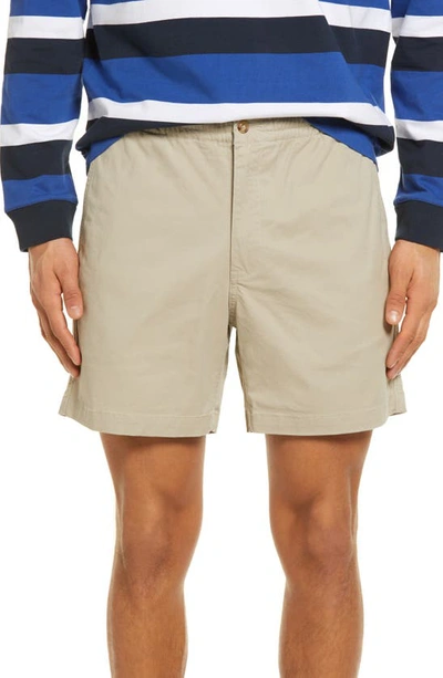 Shop Polo Ralph Lauren Prepster Stretch Cotton Shorts In Khaki Tan