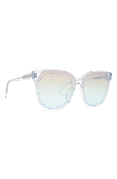 Shop Diff Gia 59mm Oversize Cat Eye Sunglasses In Clear Crystal/ Rainbow