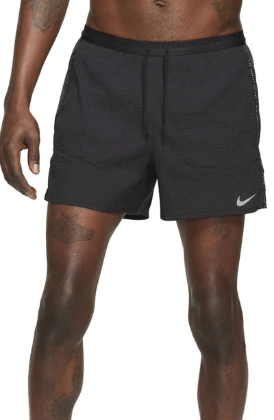 Nike Flex Stride Run Division Men's Brief-lined Running Shorts In Black/black