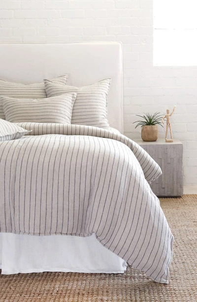 Shop Pom Pom At Home Blake Duvet Cover In Flax/ Midnight