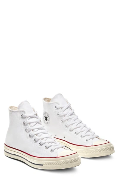 Shop Converse Chuck Taylor® All Star® 70 High Top Sneaker In White/ Garnet/ Egret Canvas