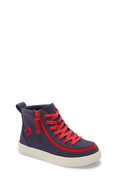 Shop Billy Footwear Classic Hi-rise Sneaker In Navy/ Red