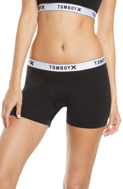 Shop Tomboyx 4.5-inch Trunks In Black/ White