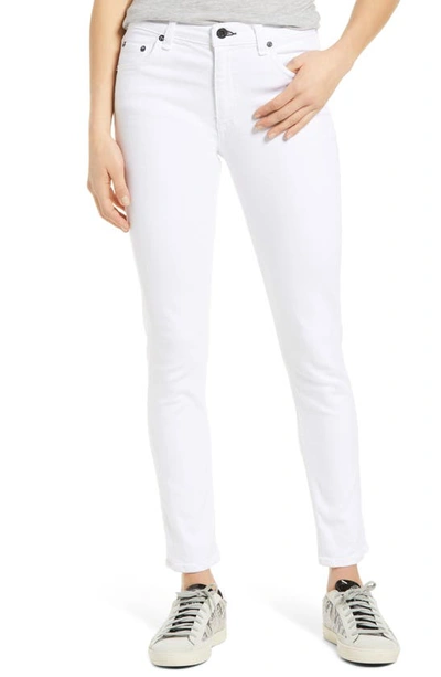 Shop Askk Ny Jax High Waist Ankle Skinny Jeans In White