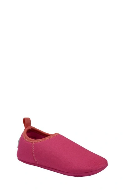 Shop Minnow Designs Kids' Watermelon Flex Waterproof Slip-on Shoe In Watermelon Pink