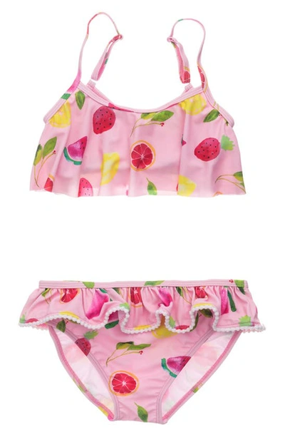 Shop Snapper Rock Kids' Fruit Fiesta Two-piece Swimsuit In Pink