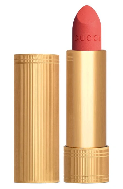 Shop Gucci Rouge A Levres Mat Matte Lipstick In Queen Christina