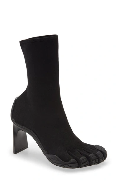 Shop Balenciaga X Vibram High Toe Sock Bootie In Black