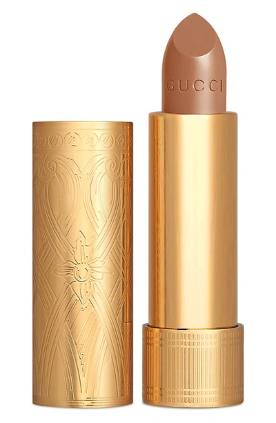 Shop Gucci Rouge À Lèvres Satin Lipstick In Carol Beige
