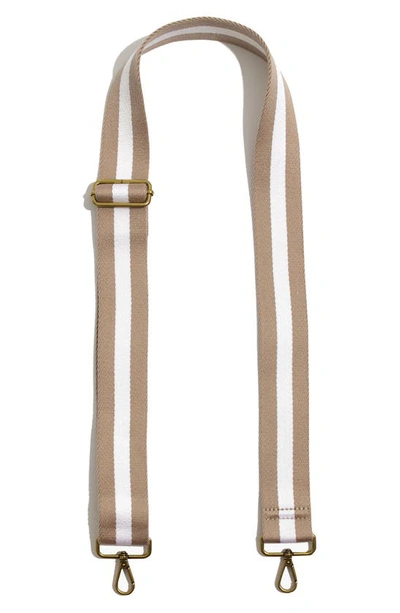 Shop Madewell The Crossbody Bag Strap: Webbing Edition In Natural Multi