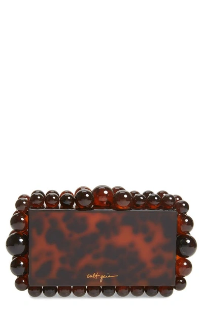 Shop Cult Gaia Eos Beaded Acrylic Box Clutch In Tortoise