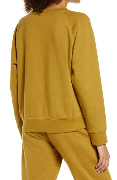 Shop Richer Poorer Raglan Sweatshirt In Golden Verde