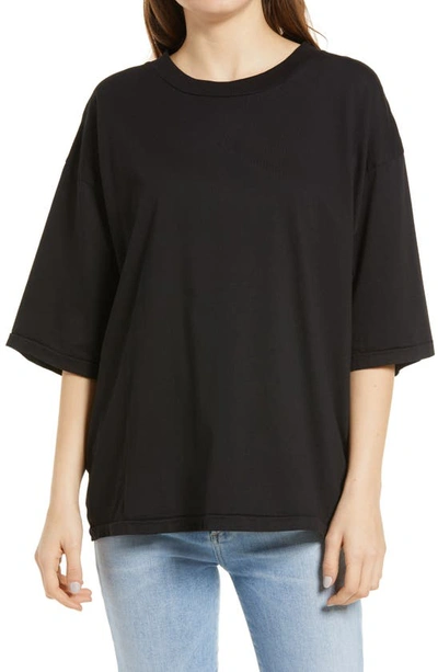 Shop Jeanerica Chloe Crop T-shirt In Black