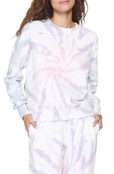 Shop Spiritual Gangster Bridget Tie Dye Sweatshirt In Pastel Swirl Tie Dye