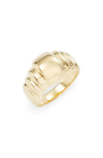 Shop Argento Vivo Sterling Silver Germaine Ring In Gold