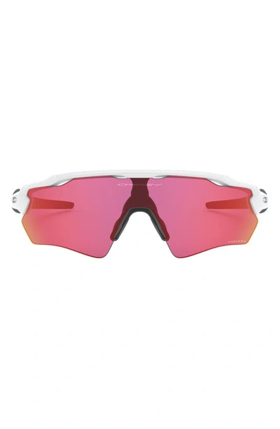 Shop Oakley Radar® Ev Xs Path™ 31mm Wrap Prizm™ Polarized Sunglasses In White