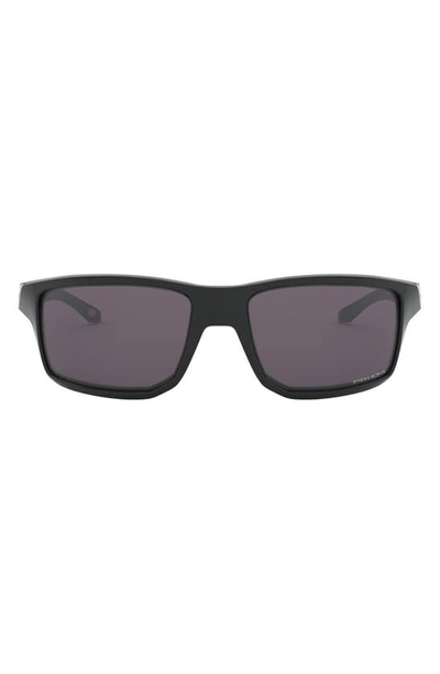 Shop Oakley Gibston 61mm Wrap Sunglasses In Black