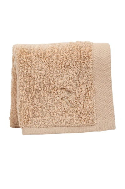 Resore Set Of 2 Wash Cloths With Wash Cloth Holder In Toasted Almond