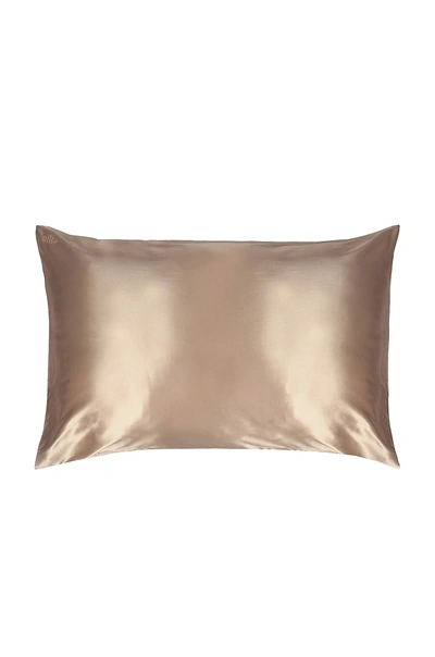 Shop Slip Queen/standard Pure Silk Pillowcase In Desert Rose