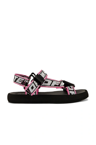 Shop Off-white Trek Sandal In Black & White