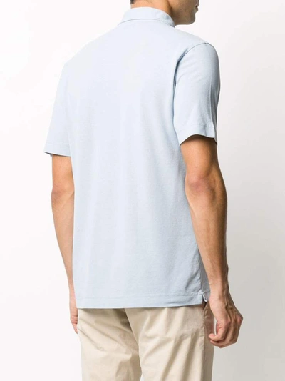 Shop Drumohr T-shirts And Polos Clear Blue