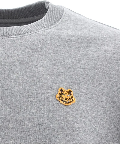 Shop Kenzo "tiger Crest" Sweatshirt In Grey