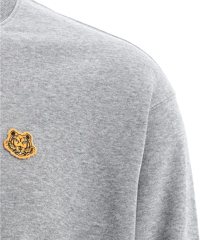 Shop Kenzo "tiger Crest" Sweatshirt In Grey