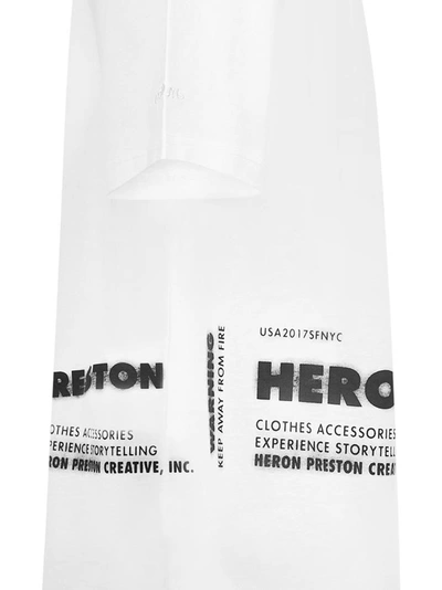 Shop Heron Preston T-shirts And Polos In White Yellow