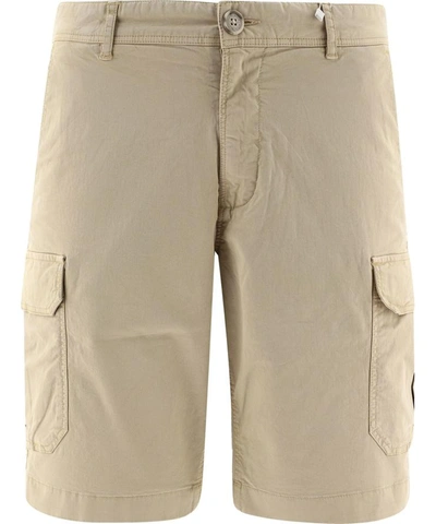 Shop Woolrich "cargo" Shorts In Beige