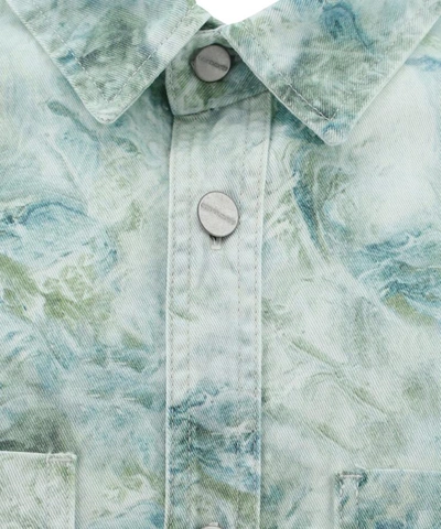 Shop Carhartt "marble" Shirt In Green