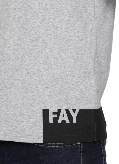 Shop Fay T-shirts And Polos In Argilla Scuro