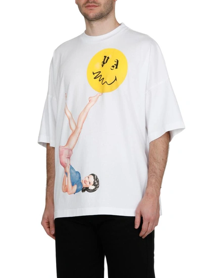 Shop Palm Angels T-shirts And Polos White