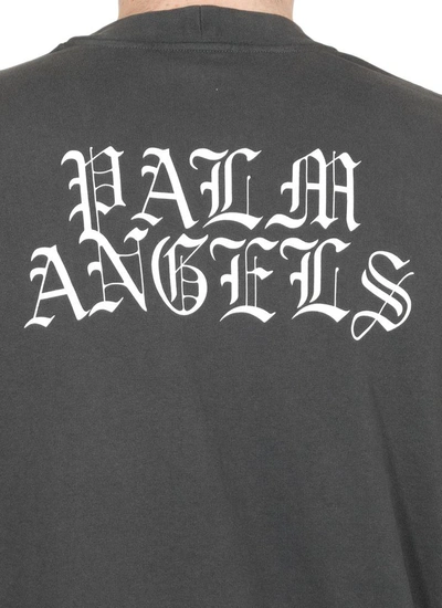 Shop Palm Angels T-shirts And Polos Grey