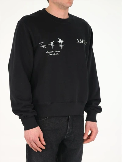 Shop Amiri Logo Sweatshirt In Black