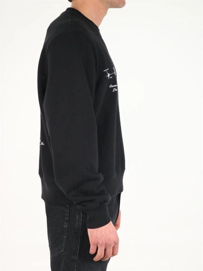 Shop Amiri Logo Sweatshirt In Black