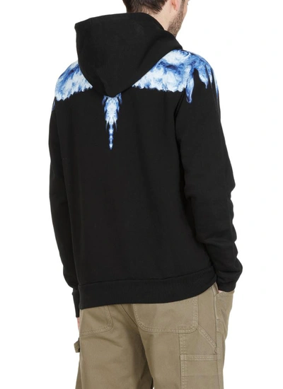 Shop Marcelo Burlon County Of Milan Marcelo Burlon Sweaters In Black Dusty Blue