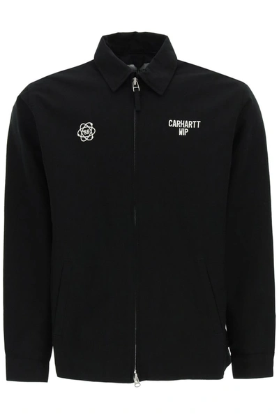 Shop Carhartt Cartograph Embroidered Jacket In Black