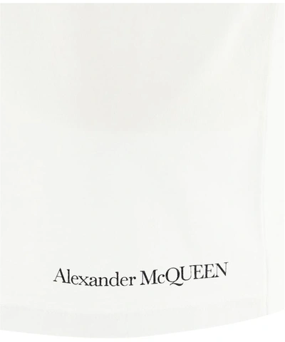 Shop Alexander Mcqueen "painted Amq" T-shirt In White