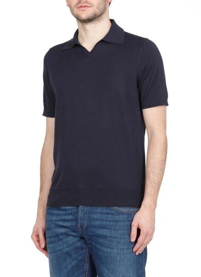 Shop Brunello Cucinelli T-shirts And Polos Blue