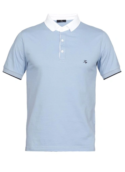 Shop Fay T-shirts And Polos In Topazio