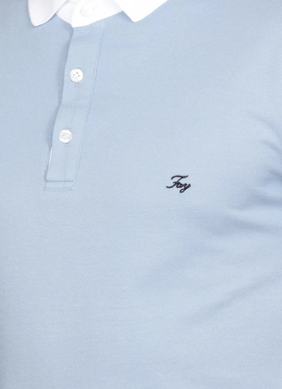 Shop Fay T-shirts And Polos In Topazio