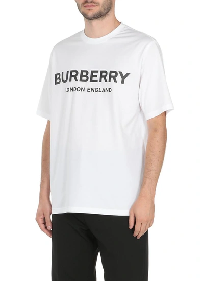 Shop Burberry T-shirts And Polos White