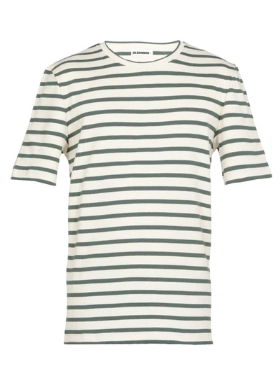 Shop Jil Sander T-shirts And Polos In Open Green