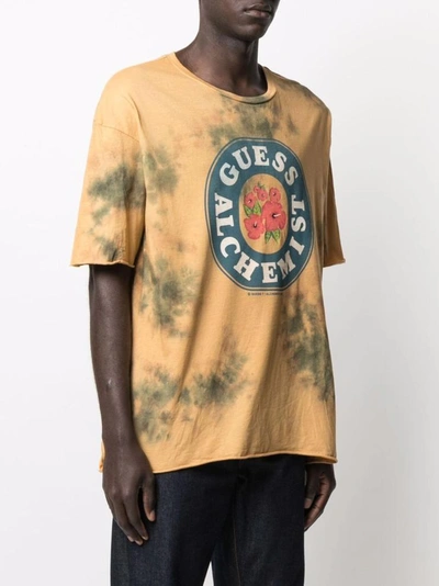 Alchemist Tie-dye Cotton T-shirt In Beige