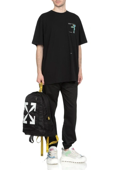 Shop Off-white T-shirts And Polos In Black Whit