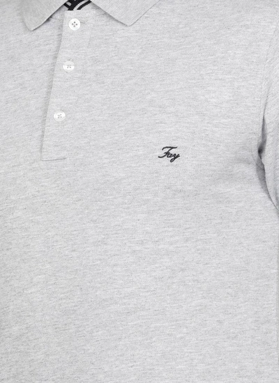 Shop Fay T-shirts And Polos Grey