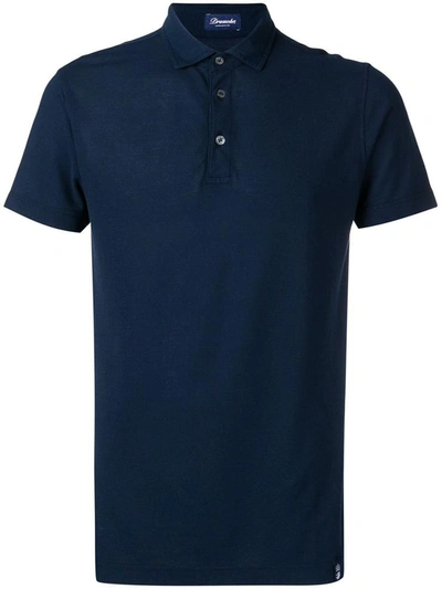 Shop Drumohr T-shirts And Polos Blue